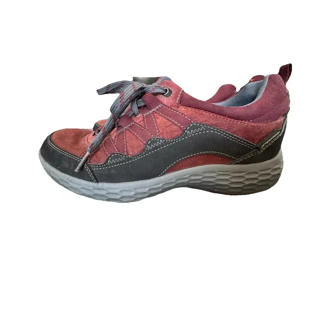 Cobb Hill by New Balance Red Leather Waterproof Sneakers Women's Size 9.5 Comfor